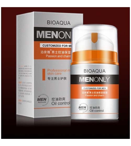 New Bioaqua Men Deep Moisturizing Oil-control Face Cream Hydrating Anti Wrinkle 50g